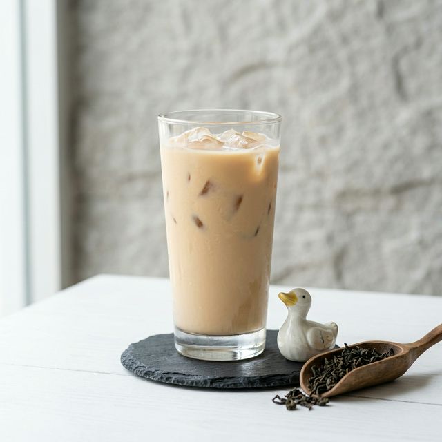 Duck Sh*t iced oolong milk tea