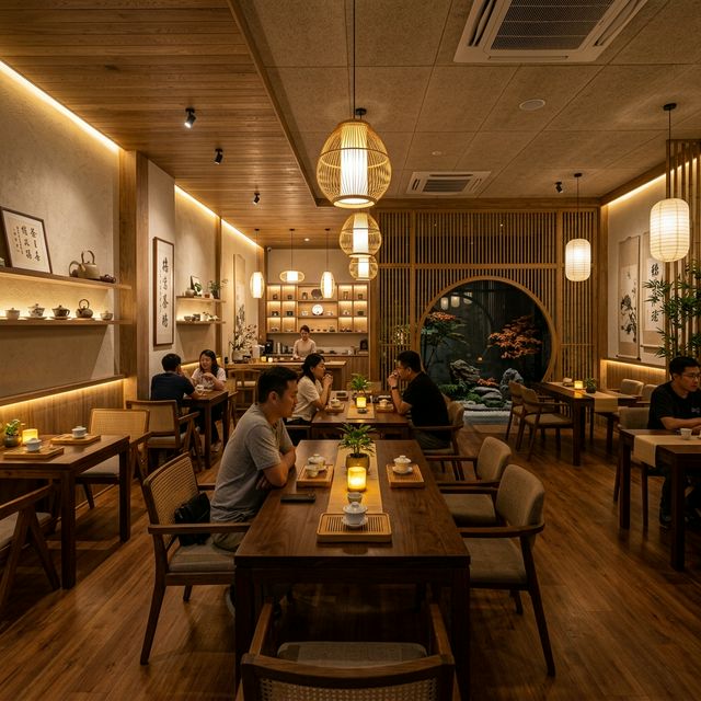 Tea house main dining area